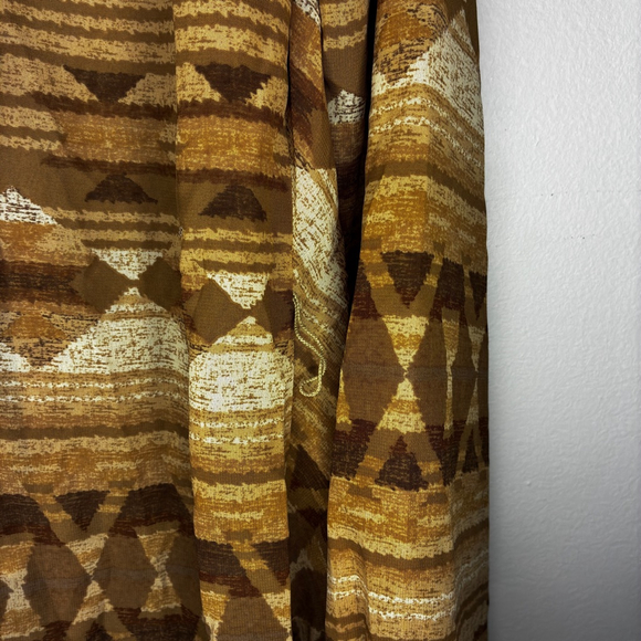 Lauren Ralph Lauren NEW M Tan Southwest Ruffle Surplice Tie Blouse - Picture 5 of 12